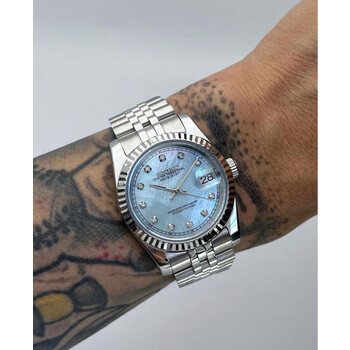 Custom Seiko Mod • Ice Pearl Diamond DateJust • 36mm